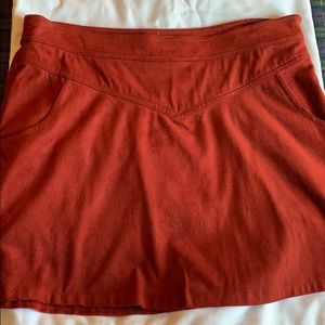 Suede skirt